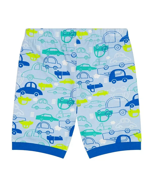 MAX & OLIVIA Toddler Boys Car Snug Fit Pajama, 3 Piece Set Blue Size 4T